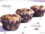 Muffins chocolat myrtilles