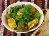 Curry de paneer aux pois verts (matar paneer)