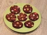 Cookies chocolatés aux Smarties - Tour en cuisine n°322