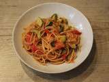 One pot pasta aux tomates cerise et courgette