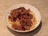 Spaghetti à la bolognaise de cranberries