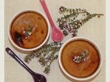 Petits flan à la fleur de thym { sans lactose}