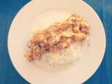 Poulet au Curry - Oignons Rouges - Riz blanc #StudentLife