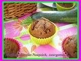 Muffins au chocolat Nesquick et courgettes