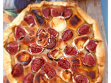 Tarte moutarde aux figues, chèvre et miel