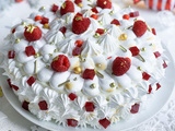 Bombe glacée framboises litchi