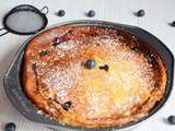 Clafoutis fromage blanc et myrtilles (léger et aérien)