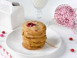 Cookies chocolat blanc framboises