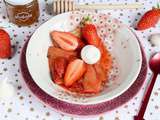 Rhubarbe et fraises rôties, dessert facile