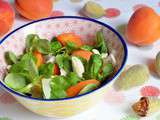 Salade d’abricots, parmesan et amandes fraiches