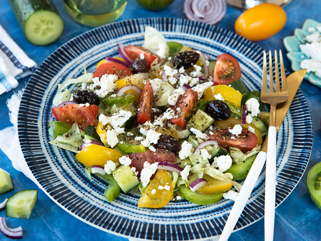 Recettes de Salade grecque de Turbigo Gourmandises