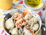 Salade pommes de terre et saumon