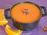 Soupe citrouille orange anis étoilé {chaudron de sorcière Halloween}
