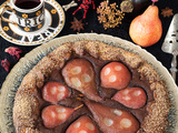 Tarte rustique poires chocolat