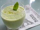 Gaspacho de concombre à la menthe - Cucumber mint cold soup