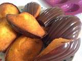 Madeleine poire - chocolat - fève de tonka