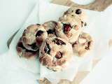 Cookies Cranberries, chocolat blanc & amandes