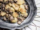 Gnocchis & duxelle de champignon vegan