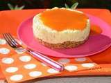 Cheese cake mangue et coulis d'abricot