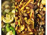 Wok canard aigre doux, légumes croquants, riz au sésame