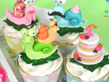 Cupcakes « Anniversaire chez m. et Mme Escargot »