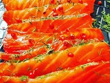 Gravlax de saumon