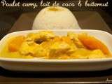 Poulet curry, lait de coco et butternut