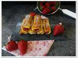 Pain perdu roulé fraise/Nutella©  french toast roll ups  