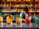 Cocktails à la mode dans les bars branchés