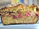 Cake abricot framboise