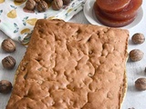 Gâteau noix et pâte de coing