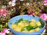Salade pommes de terre aneth persil citron