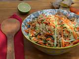 Salade de concombre et carotte à la thaïlandaise