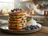 Pancakes aux pépites de chocolat moelleux et inratables