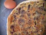 Rentrée : Tarte champignons lardons et parmesan