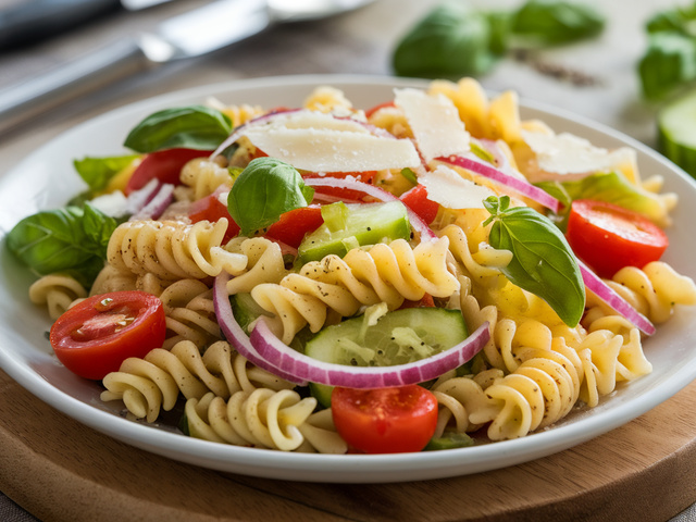 Recettes de Salade de pâtes et Vinaigrette