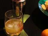 Cocktail whisky et orange amère