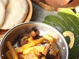 Joues de boeuf à l'indienne au radis blanc (Goa)