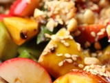 Rojak à la belge (salade de fruits et légumes sauce crevettes)