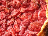 Tarte rustique aux fraises cuites et à l'anis