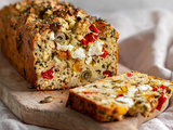 Cake moelleux poivron feta et olives