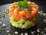 Citron caviar : tartare de saumon fondant