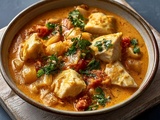 Colombo de poisson mijoté au lait de coco