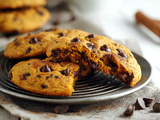 Cookies citrouille moelleux aux pépites de chocolat