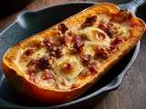 Courge butternut farcie gratinée