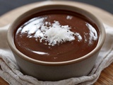 Dessert lait de coco chocolat soyeux
