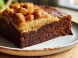 Gâteau chouchou au chocolat noir croquant