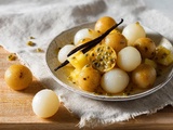 Salade de fruits rafraîchissante aux longanis (Réunion)