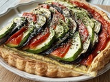 Tarte aux légumes du soleil rôtis