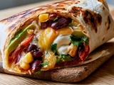 Wrap végétarien à la mexicaine grillé à la poêle